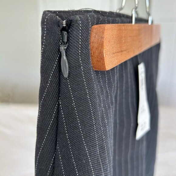 NEW XS A&F Scarlett Mini Skort Dark Grey Stripe Menswear - Picture 5 of 7